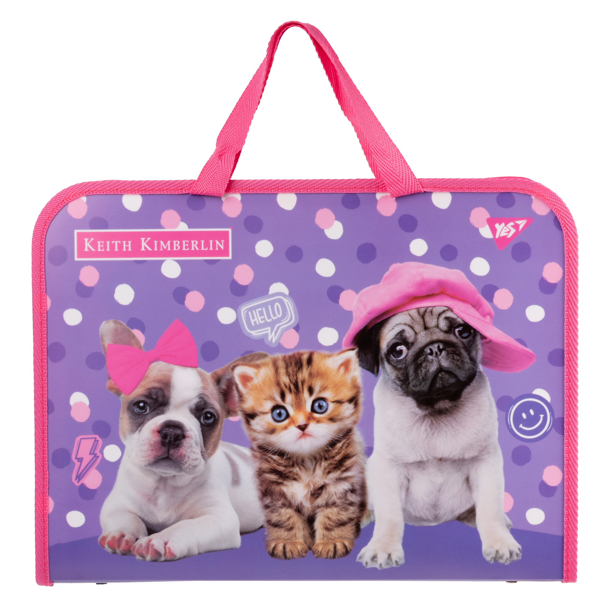 Папка-портфель YES FC на блискавці з тканинними ручками Keith Kimberlin (491982)