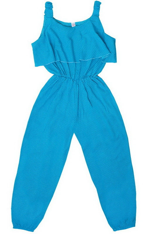 Комбінезон дитячий для дівчинки GABBI Літо Бірюзовий на зріст 110 (11572)