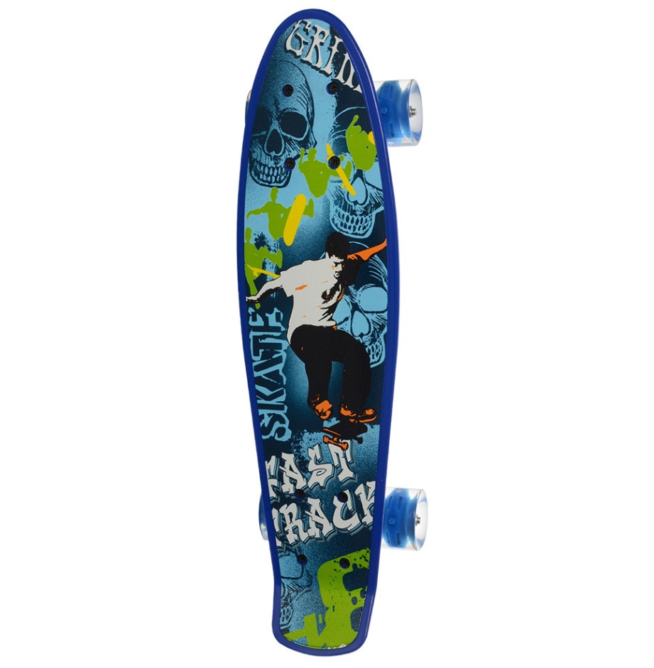 Скейт пенніборд Profi 56x14 см Синій (МS-0749-52)