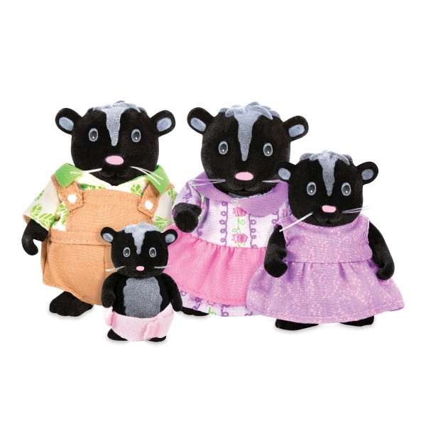 Набір ігрових фігурок Li`l Woodzeez Сім'я Скунсів