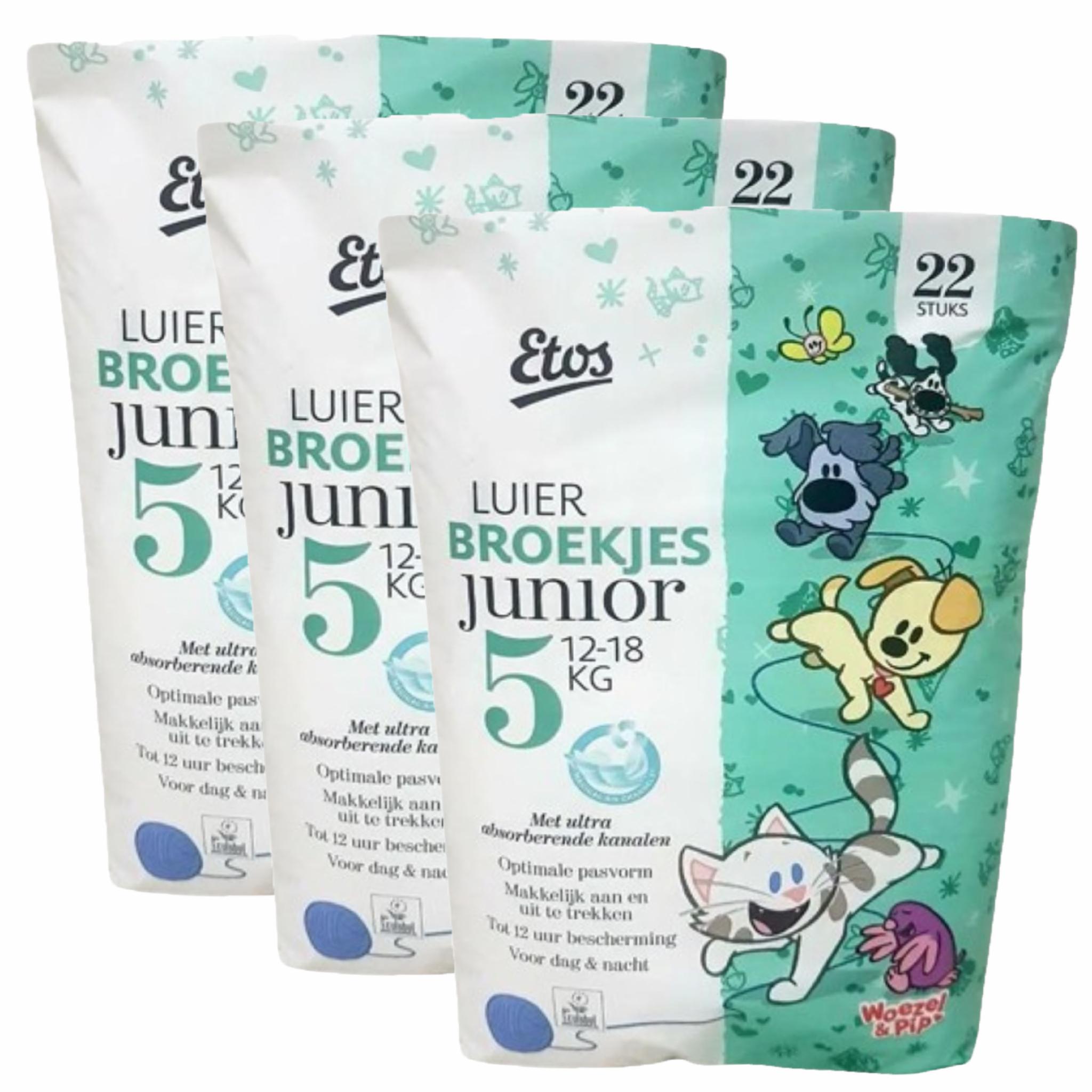 Підгузки-трусики Etos 5 Junior 12-18 кг 66 шт (105500107)