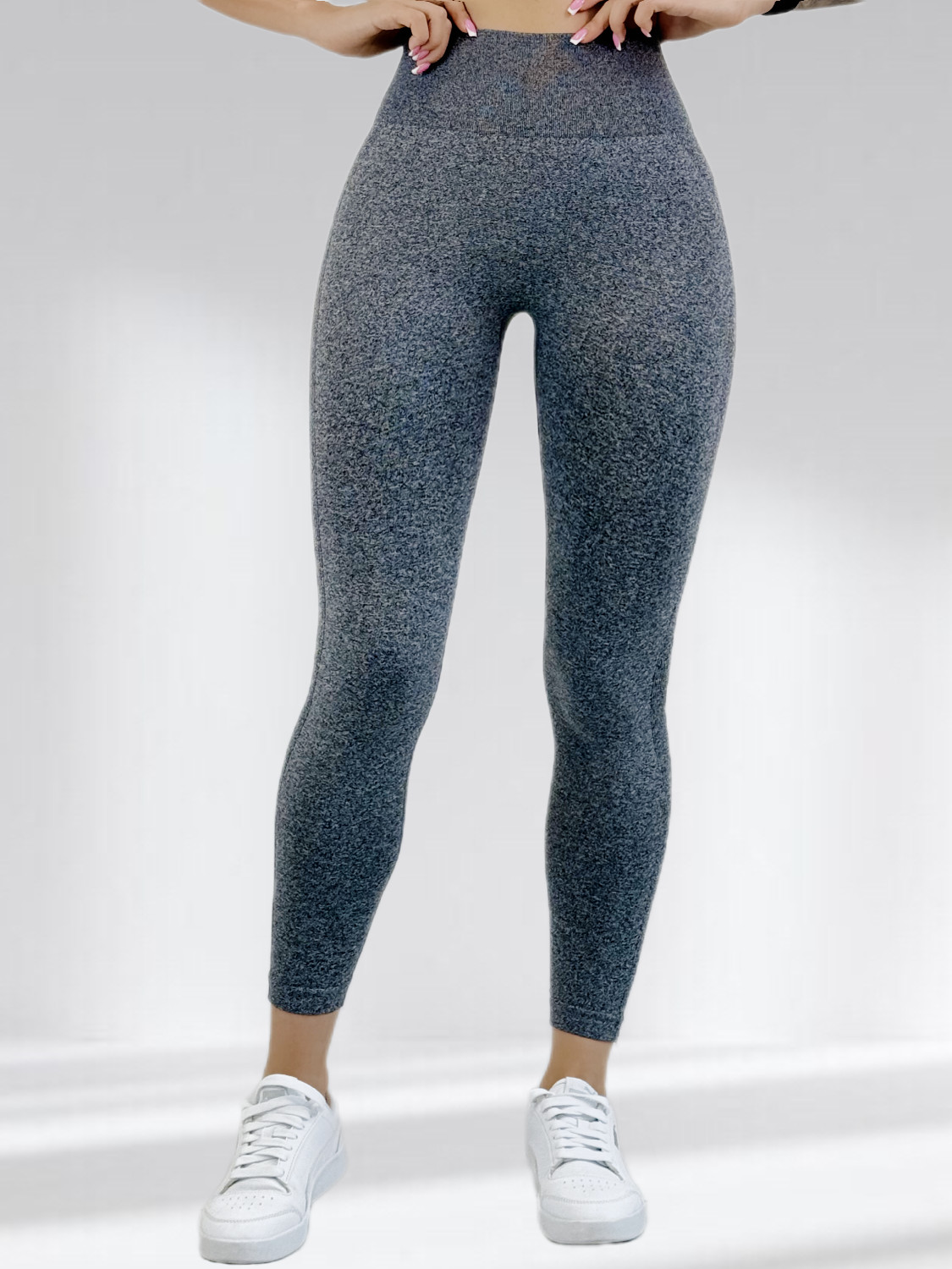 Лосини з Пуш Ап для фітнесу з високою талією LILAFIT Сірий M (LFL000074)