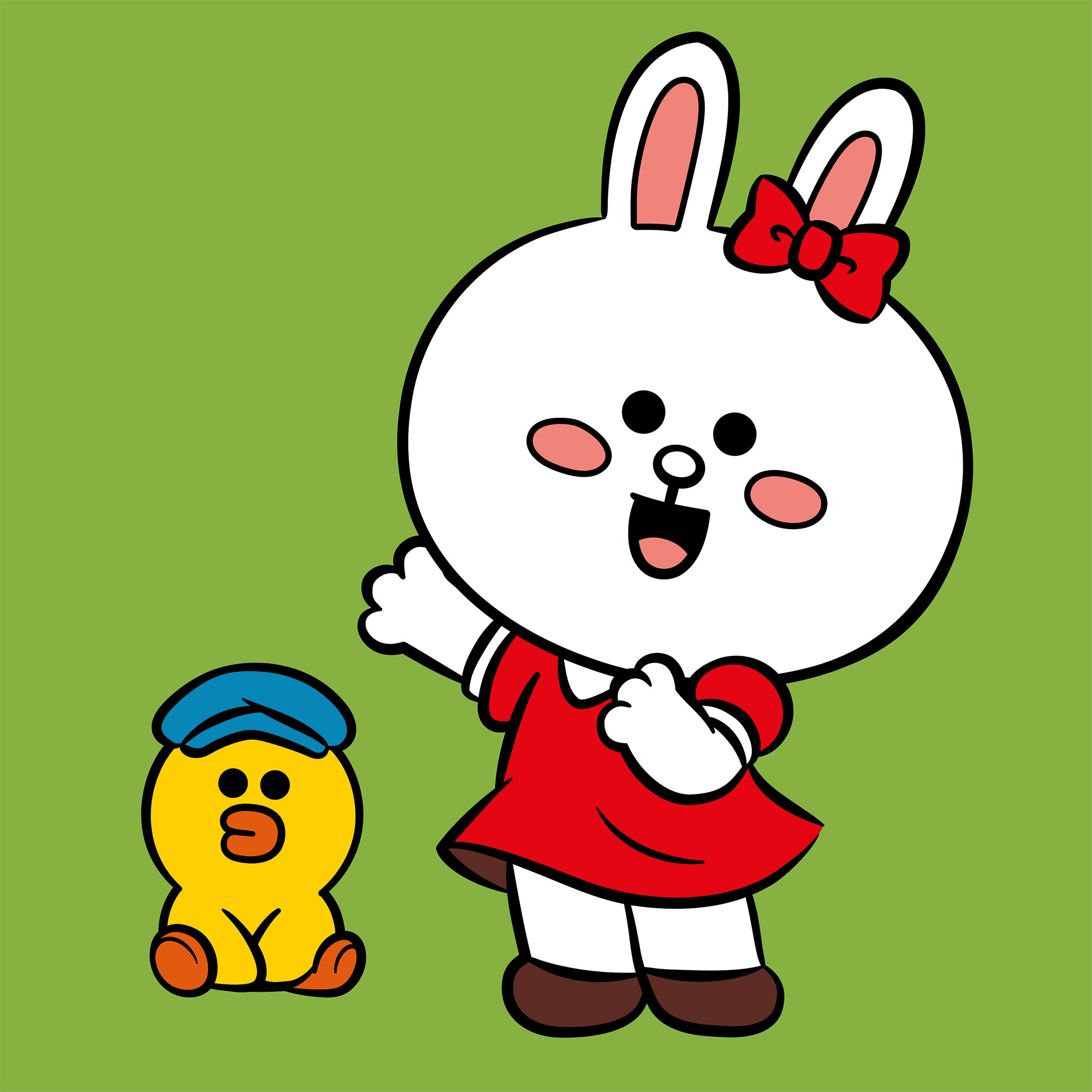 Картина за номерами Santi Лайн Френдс Коні та Саллі 25х25 см Різнокольоровий (955016)