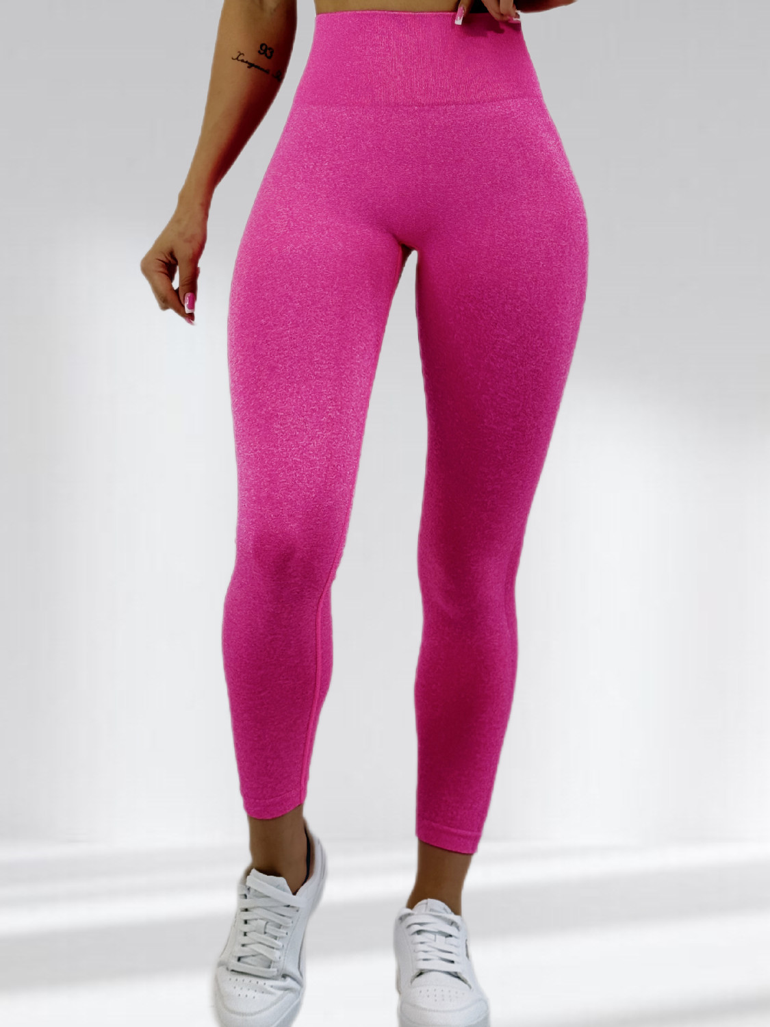 Лосини з Пуш Ап для фітнесу з високою талією LILAFIT Рожевий M (LFL000073)