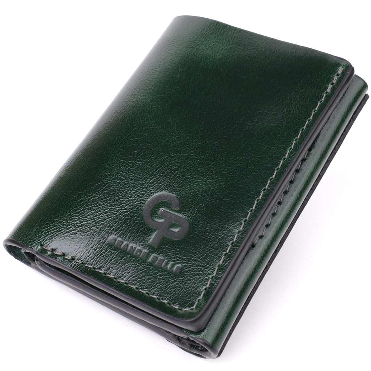 Гаманець Grande Pelle 22944 7,5х10х2 см Зелений