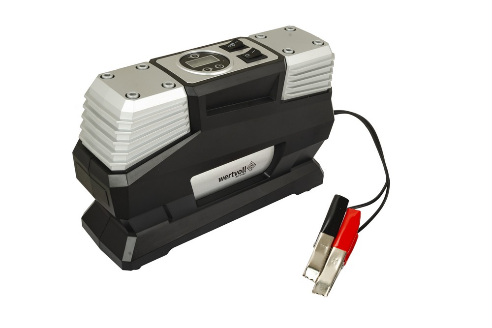 Компресор автомобільний двопоршневий Wertvoll GM 12 V 150 PSI 15 A 180 Вт 60 л/хв. сумка (AC-2160)