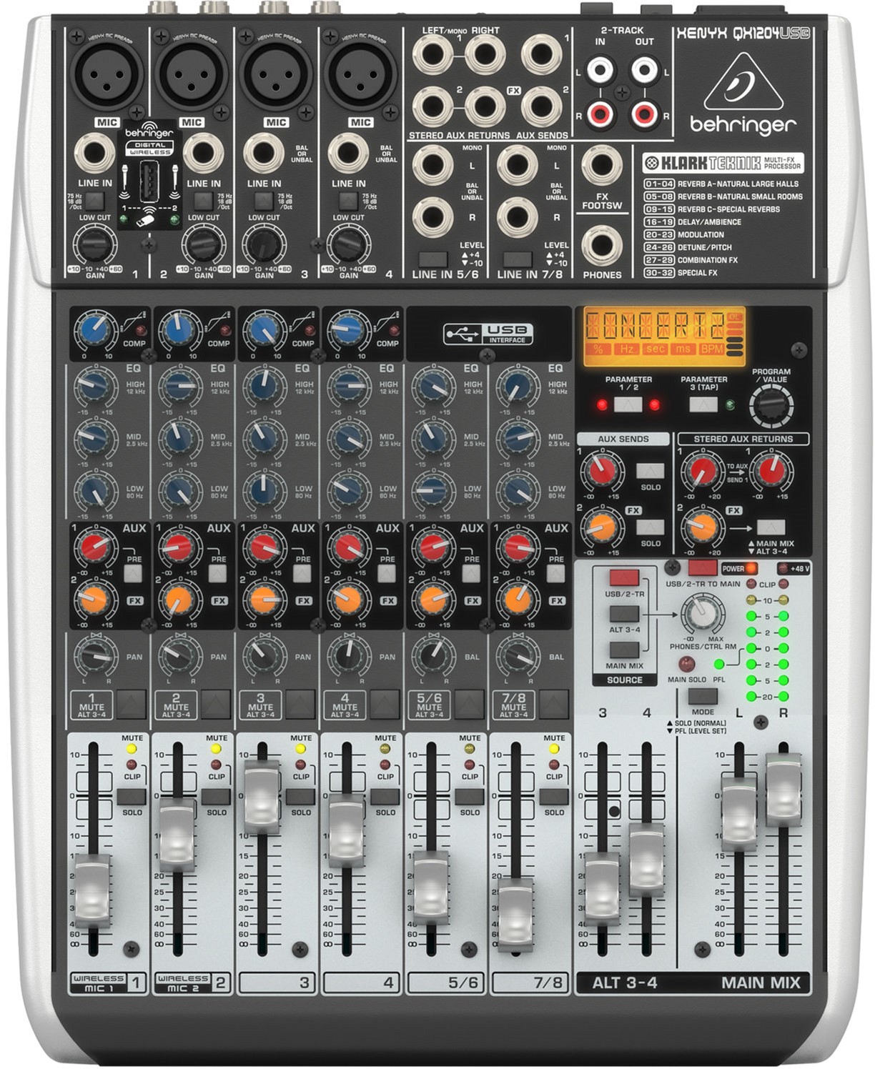 Мікшерний пульт BehringerXenyx QX1204USB Silver (PL00988)