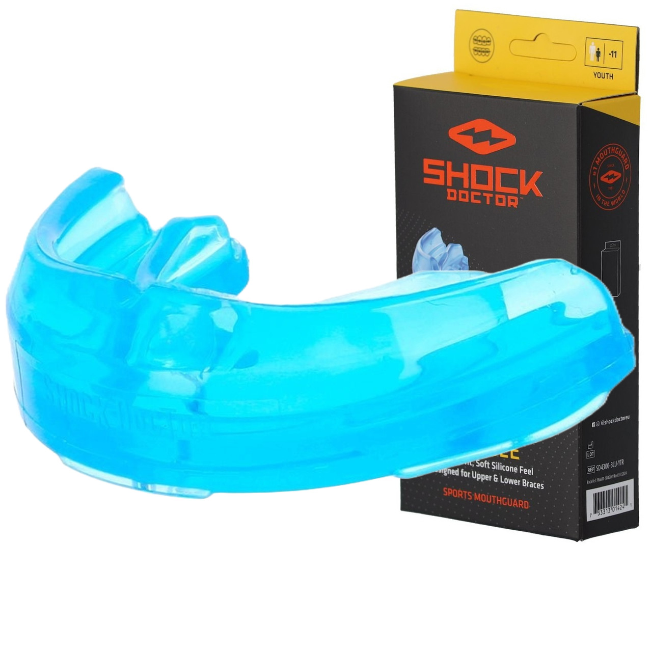 Капа під брекети доросла Shock Doctor Single Braces 12+ Blue (4100-BLU-AD)