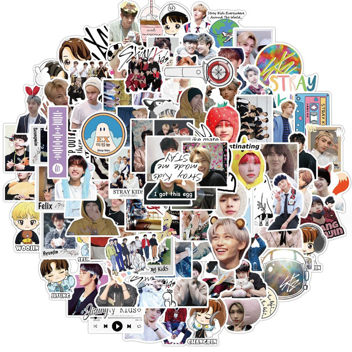 Набір стікерів Стрей Кідс Stray Kids 50шт (23130) GameStyle