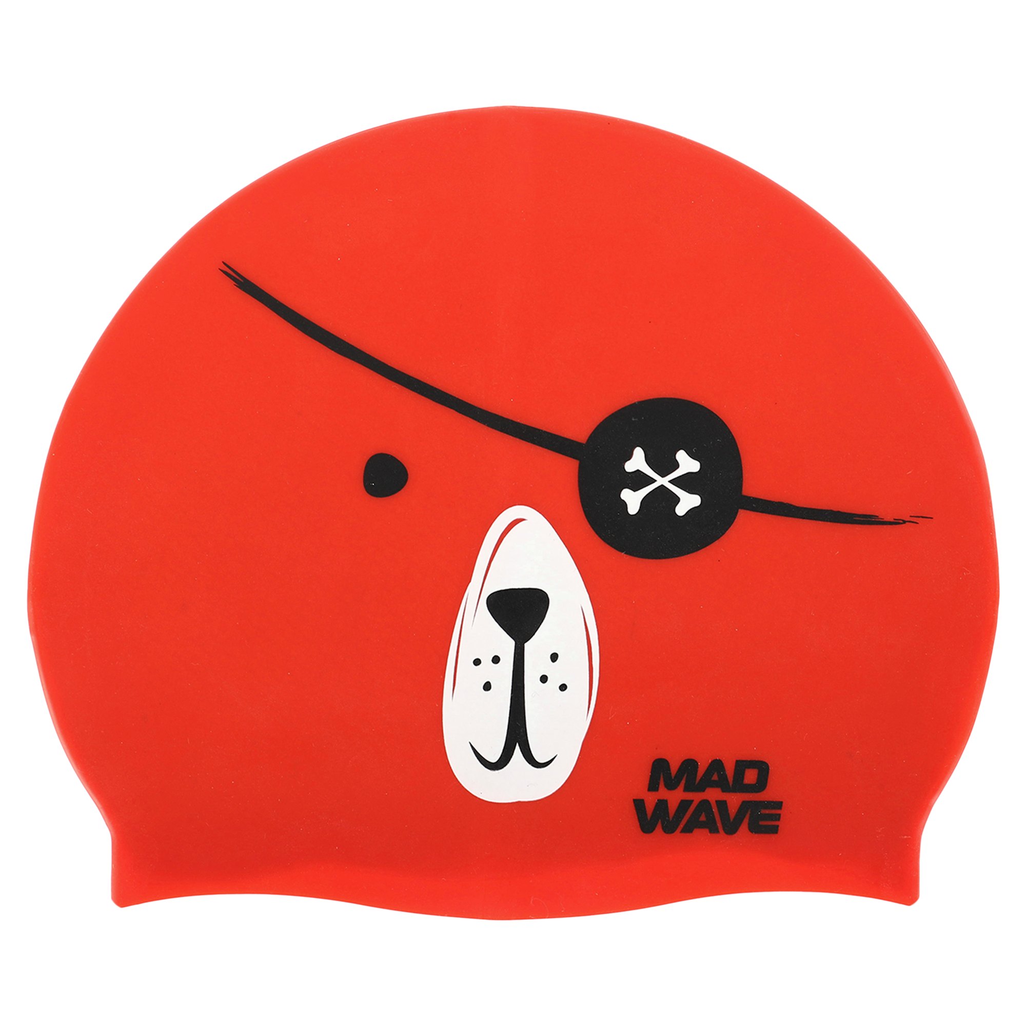 Шапочка для плавання силіконова юніорська MadWave Junior PIRATE M057312 Червоний