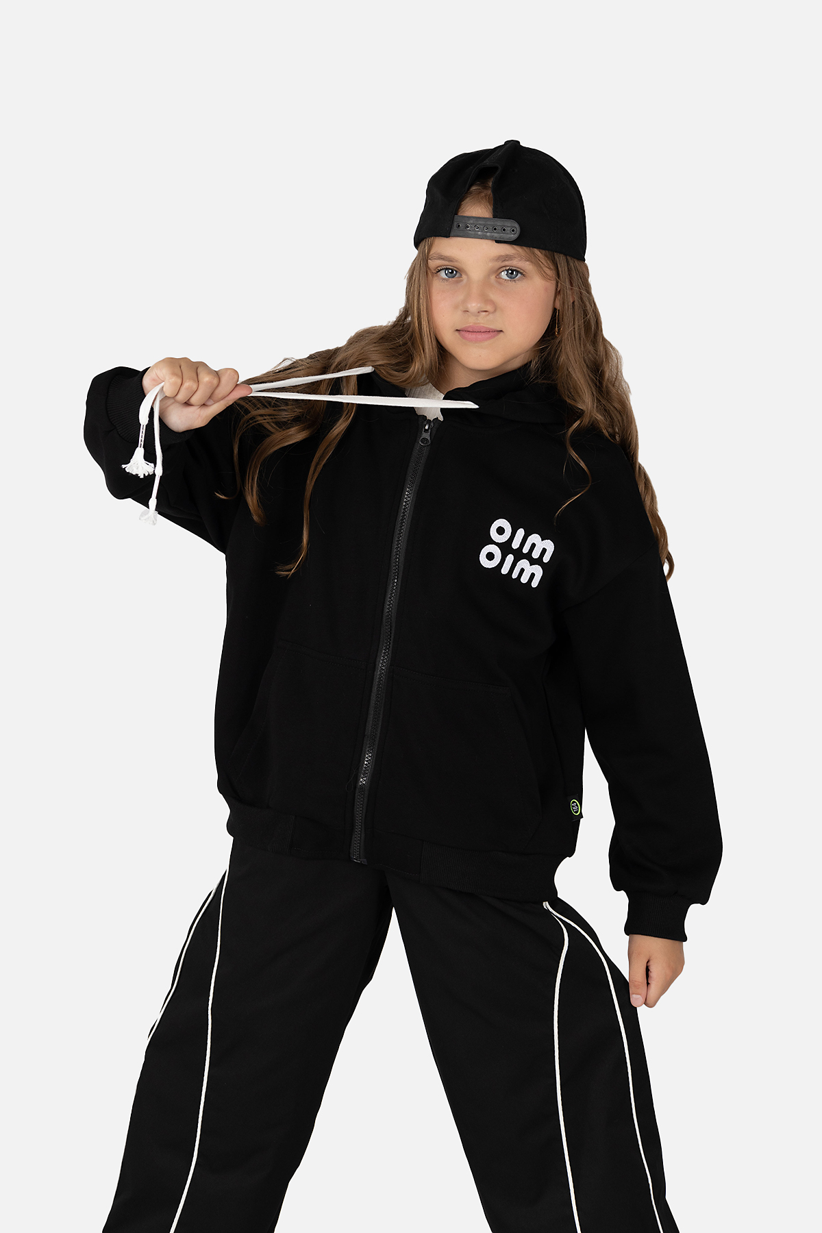 Толстовка для дівчинки Feng Shuo Da 134 см Чорний ЦБ-00243752 (SKT000969375)