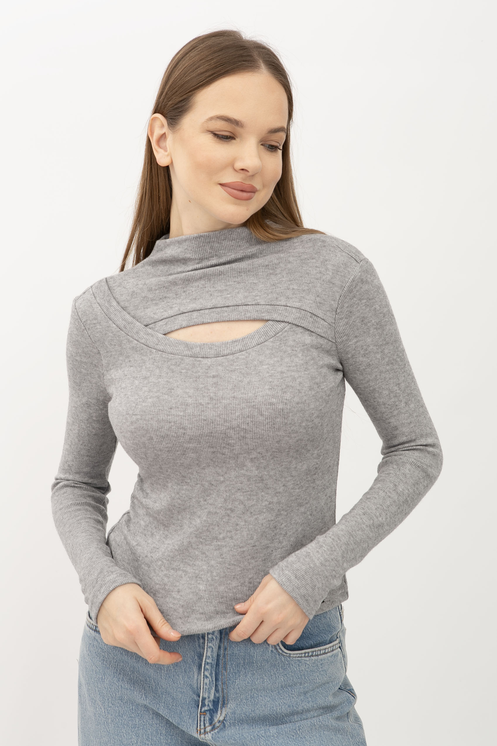 Джемпер Lesia Ариель 01 Сірий 52 (15066000052)