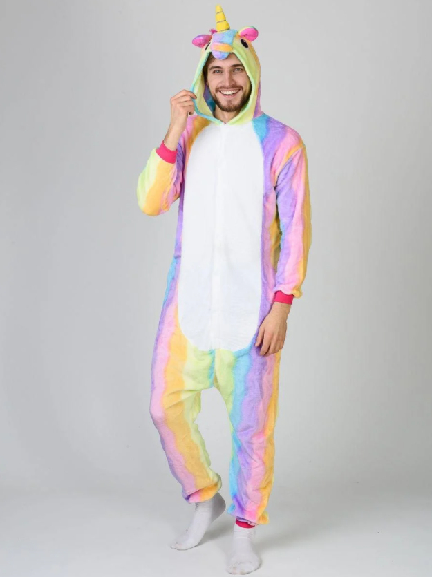 Піжама кігурумі Jamboo Райдужний єдиноріг S Різнокольоровий (J400878)