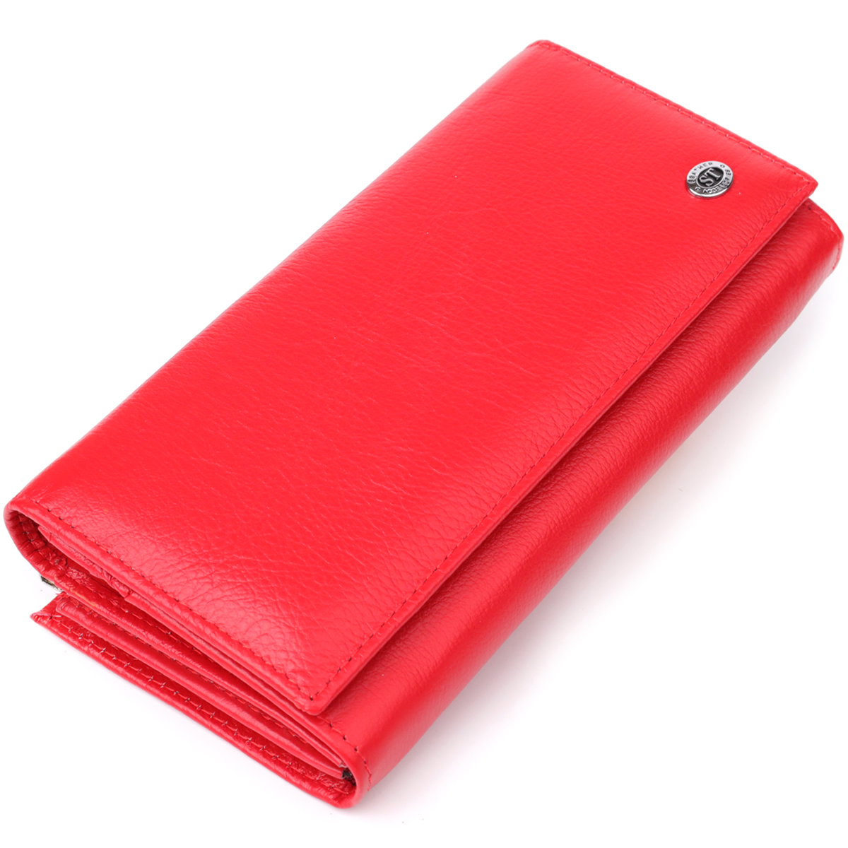 Гаманець на магнітах ST Leather 23114 19х9,5х3см Червоний