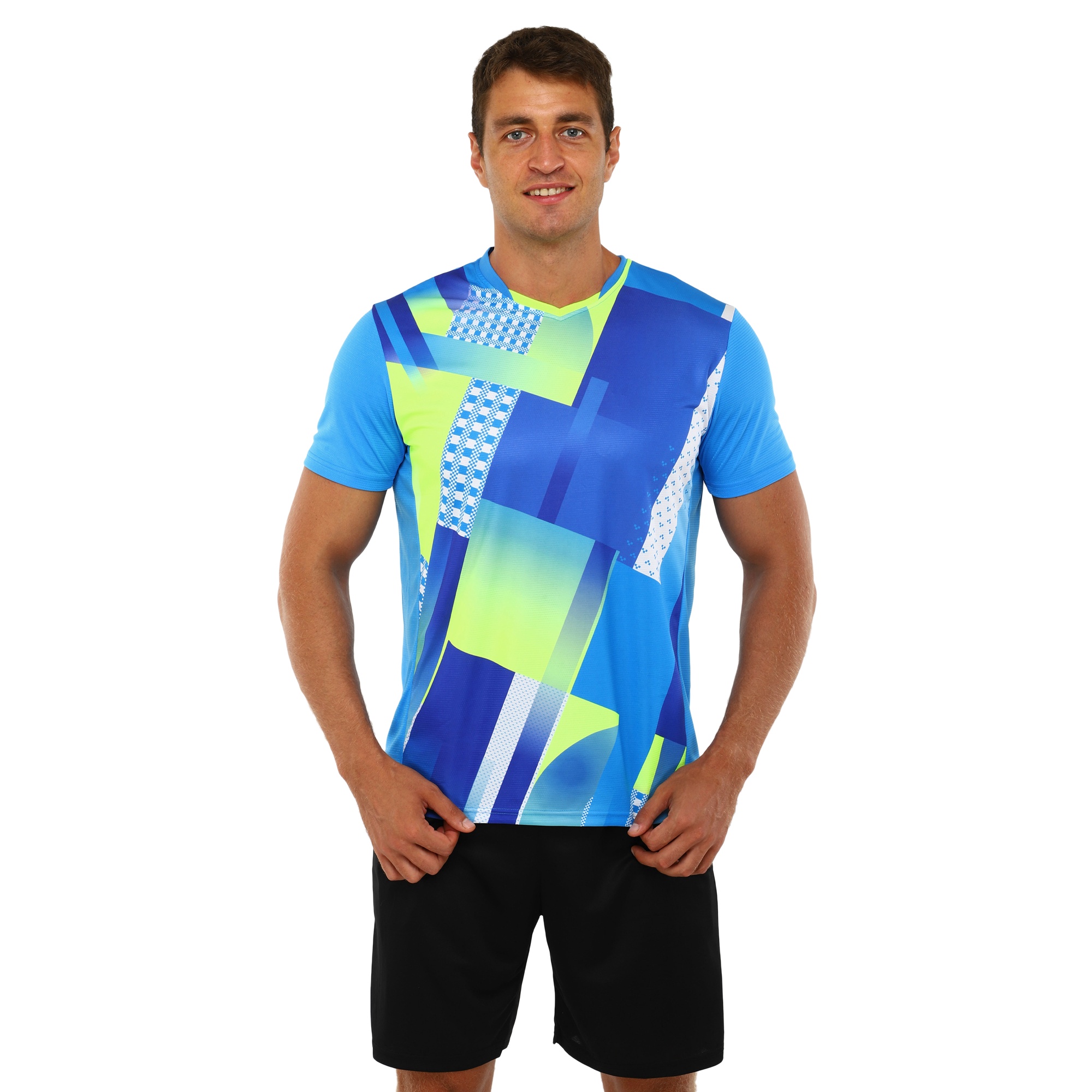 Форма волейбольна чоловіча Lingo 7369-8808 3XL Блакитно-салатовий