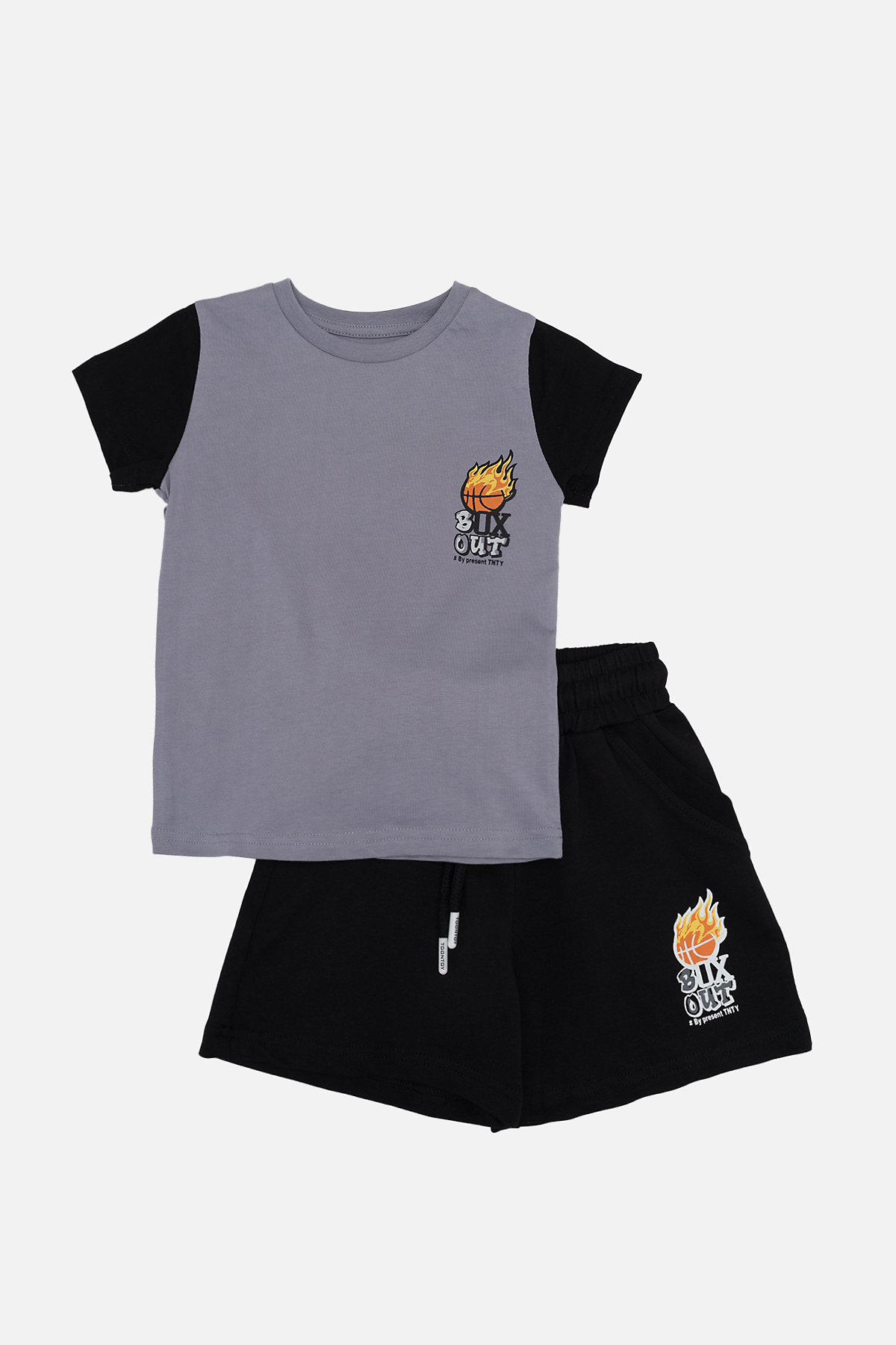 Костюм із шортами для хлопчика Toontoy 92 Сірий ЦБ-00245221 (SKT000994752)