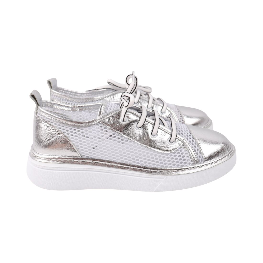 Кеди жіночі TRIO TREND 112-25LTS 37 Сріблястий (181539037)