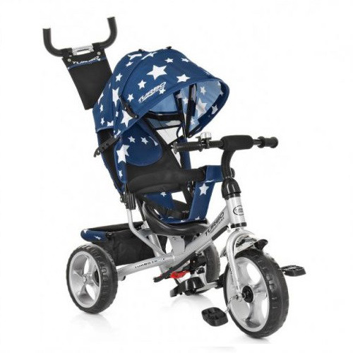 Триколісний велосипед дитячий Turbo Trike M 3113A-S11 Blue Stars Синій (007270)