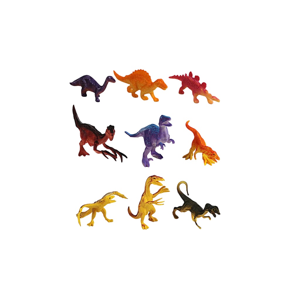 Ігровий набір динозаврів Yufeng 9 шт Різнокольоровий (152889)