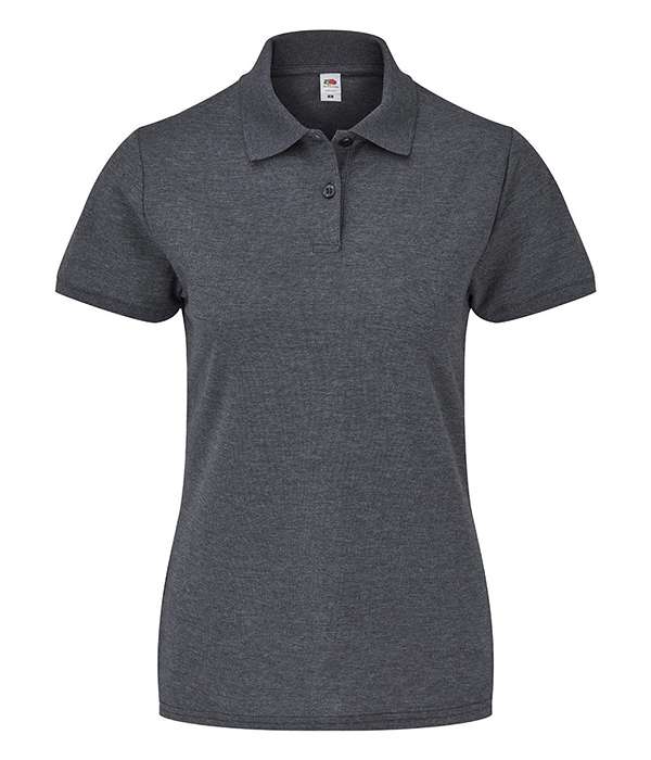 Поло Fruit of the loom 65/35 Polo Lady-Fit XS Темно-сірий (63-212-0)