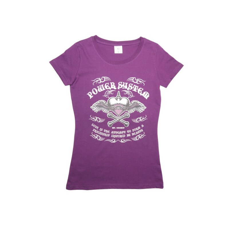 Футболка для фітнесу та бодібілдингу Power System Heart Breaker S Purple (PS-8005p_S)