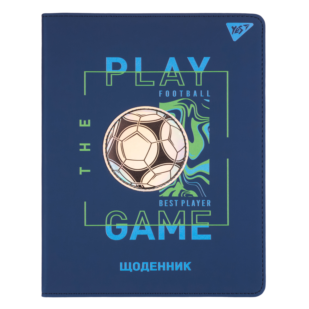 Щоденник шкільний YES PU Best player А5 Різнокольоровий 40 аркушів (911618)