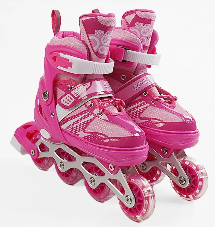 Роликові ковзани Best Roller 403-L PVC 39-43 Рожевий (173856)
