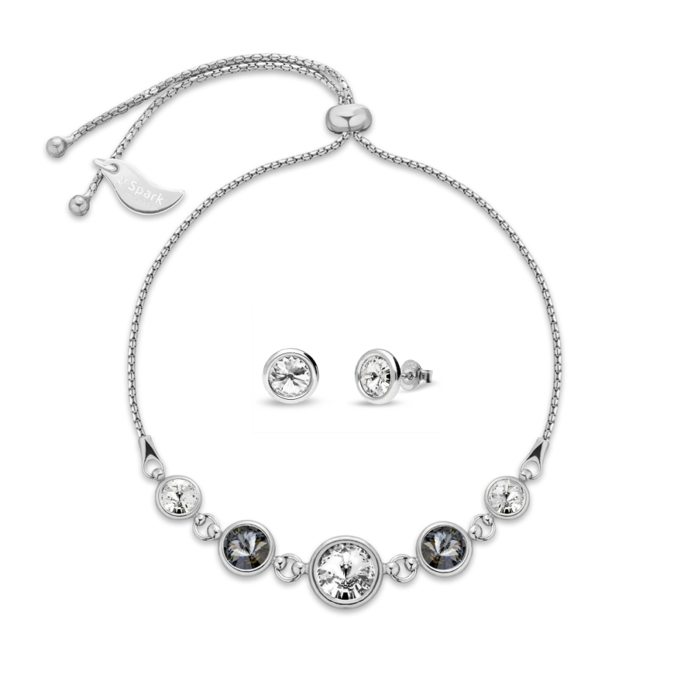 Комплект Spark Casis Penta із сережок та браслета (SETW11225CSNC)