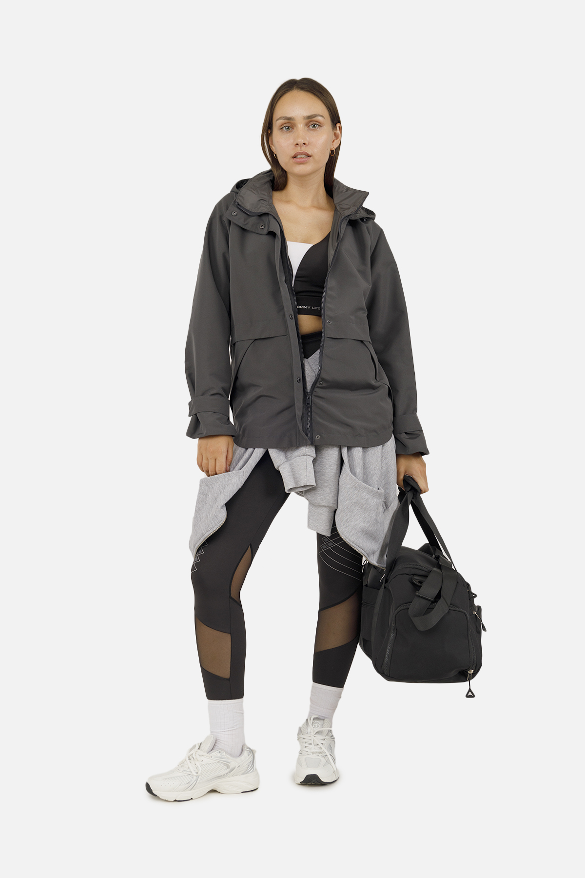 Жіноча вітровка Yuki L Темно-сірий (ЦБ-00258987) (SKT001018250)