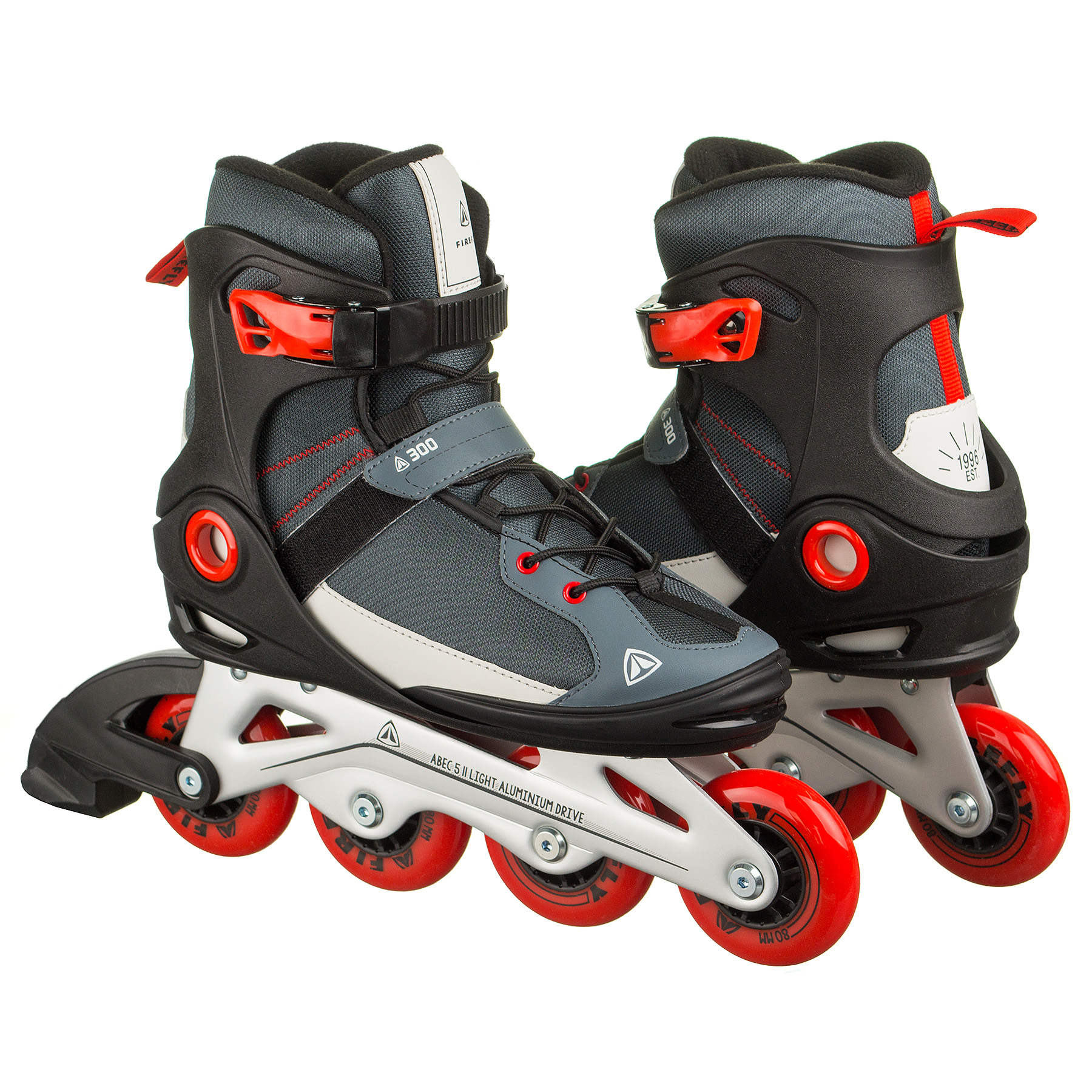 Чоловічі роликові ковзани Firefly ILS300M 42 Black/Grey/Red (ILS300M-42)