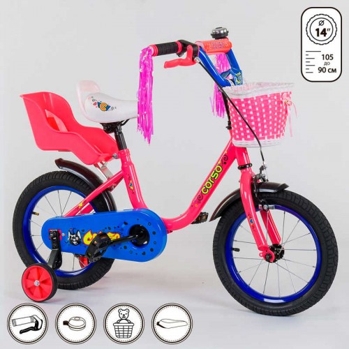 Велосипед 14" дюймів 2-х колісний 1489 "CORSO" (OL00280)