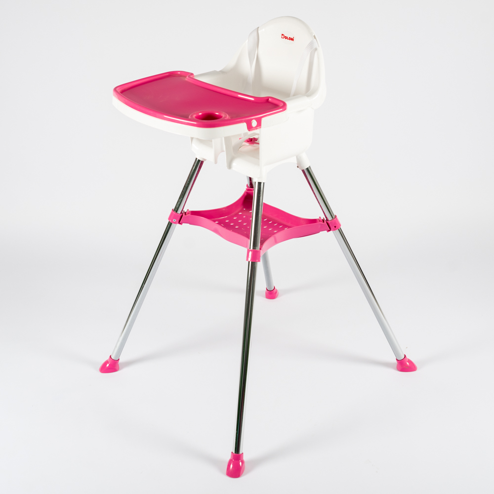 Стільчик для годування дитячий Doloni 97x67x68 см Біло-рожевий (03220/3)