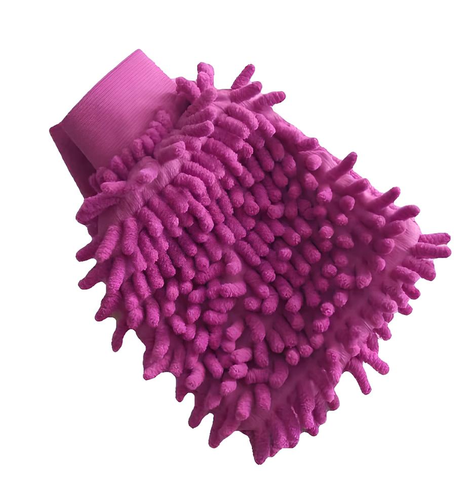 Рукавичка-мікрофібра No Brand ClearAvto для мийки авто Фіолетовий (HP050943)