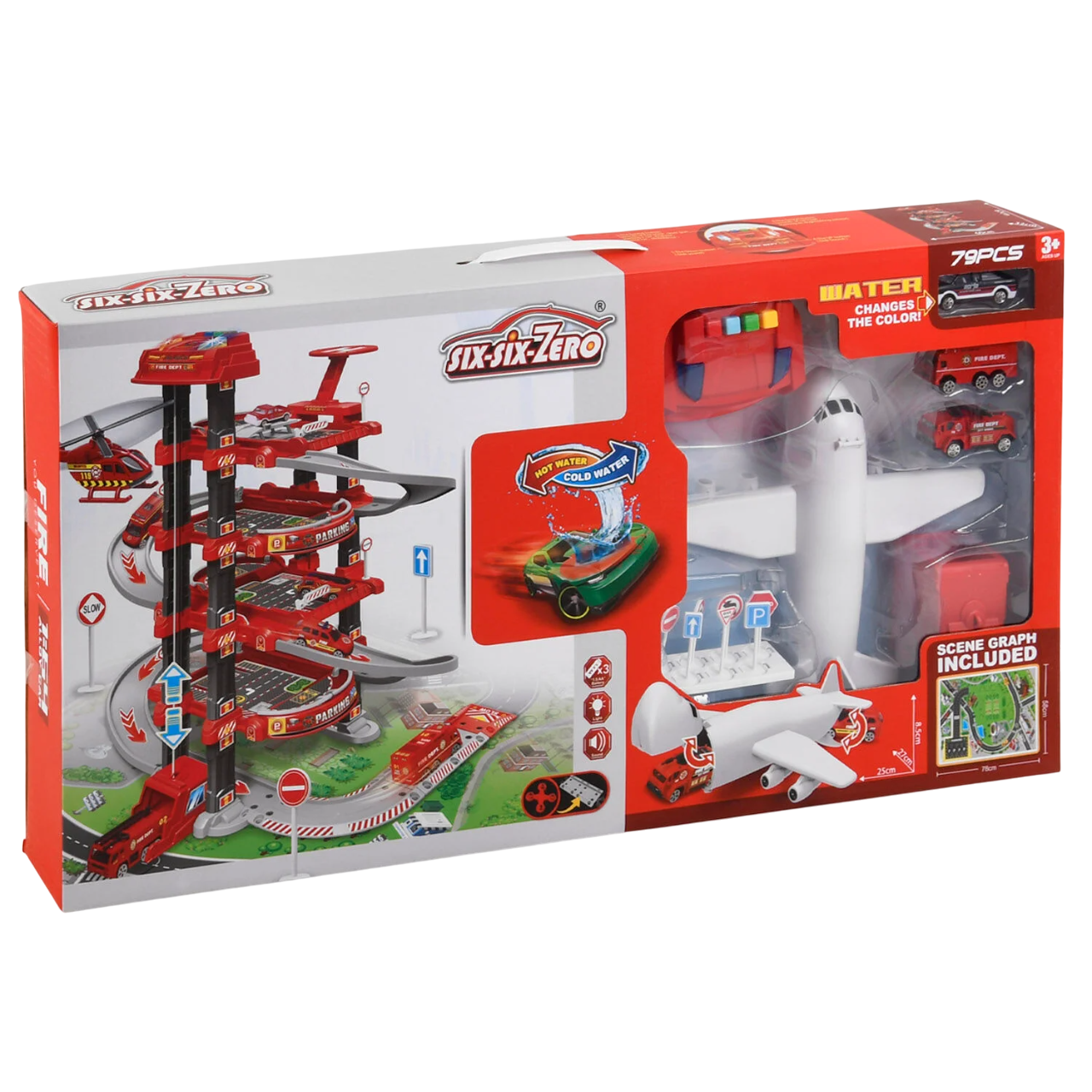 Дитяче паркування Six-Six Zero 60x67x32 см Червоний (104379)