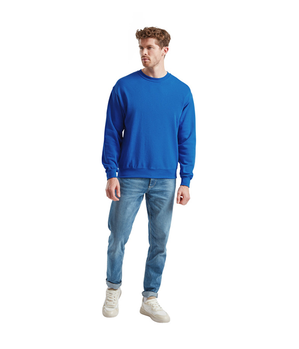 Пуловер Fruit of the loom Classic set-in sweat M Синій (62-202-0)