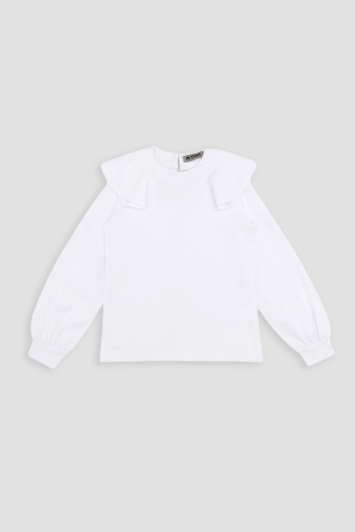 Блуза для дівчинки Yuki 116 см Білий ЦБ-00253494 (SKT001002151)