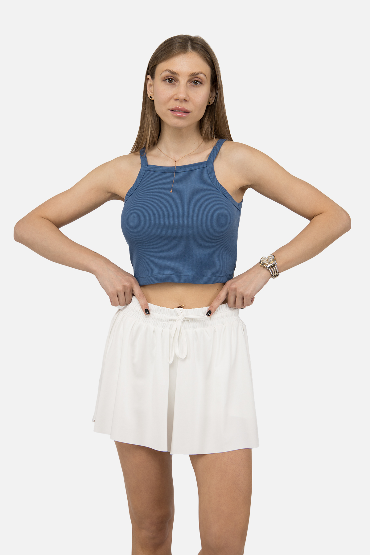 Жіночий топ Yuki XS Індіго ЦБ-00250382 (SKT000993049)