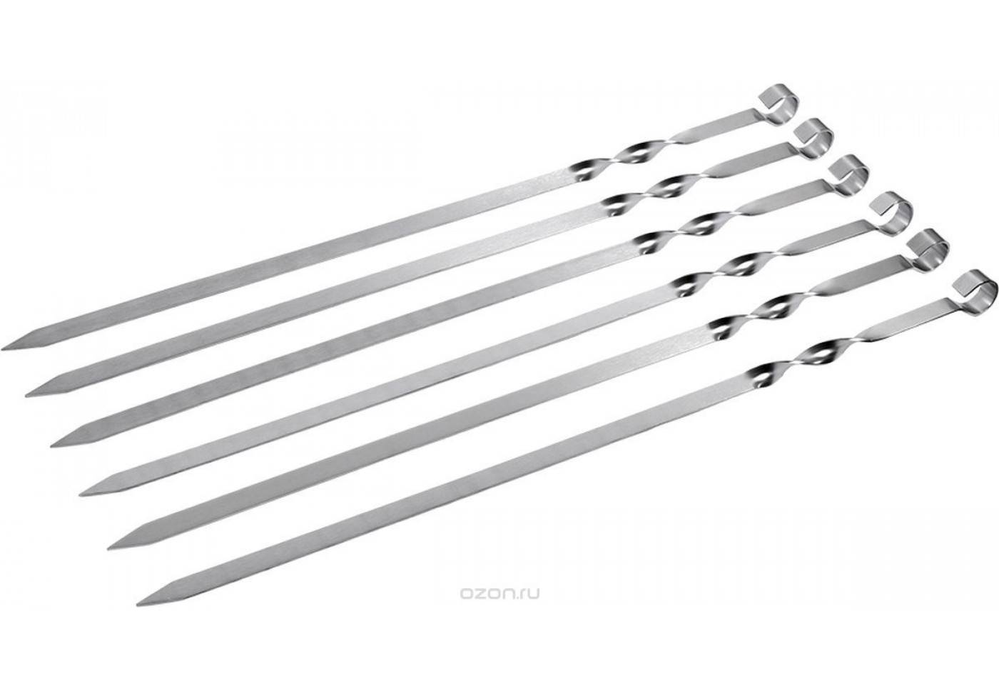 Набір шампурів із сталі 6 шт 60,5 см A-PLUS 1834