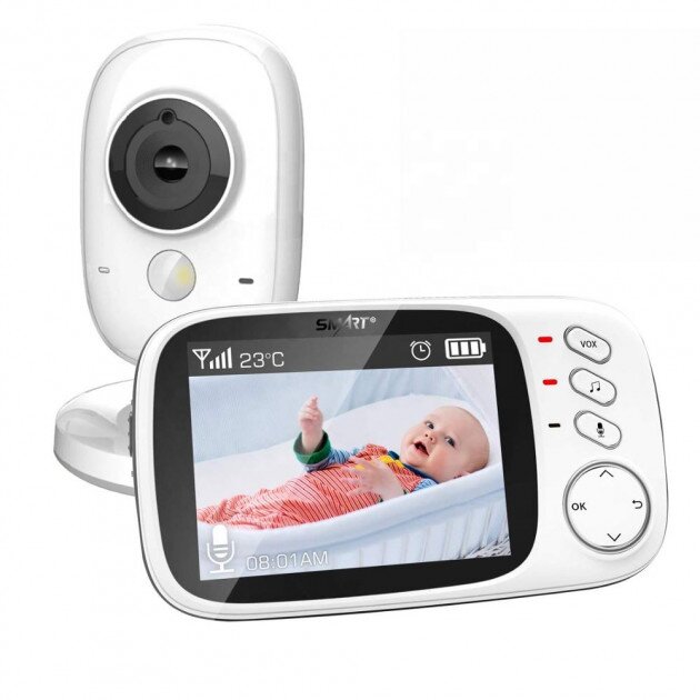 Відеоняня зі зворотним зв'язком бездротова Baby Monitor VB603, HD720P, 3.2"