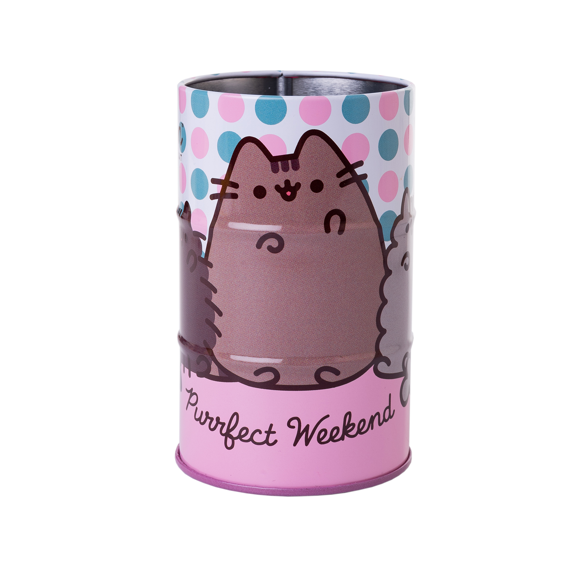 Стакан-підставка бочка YES Pusheen 10,8х6,5 см Різнокольоровий (708099)