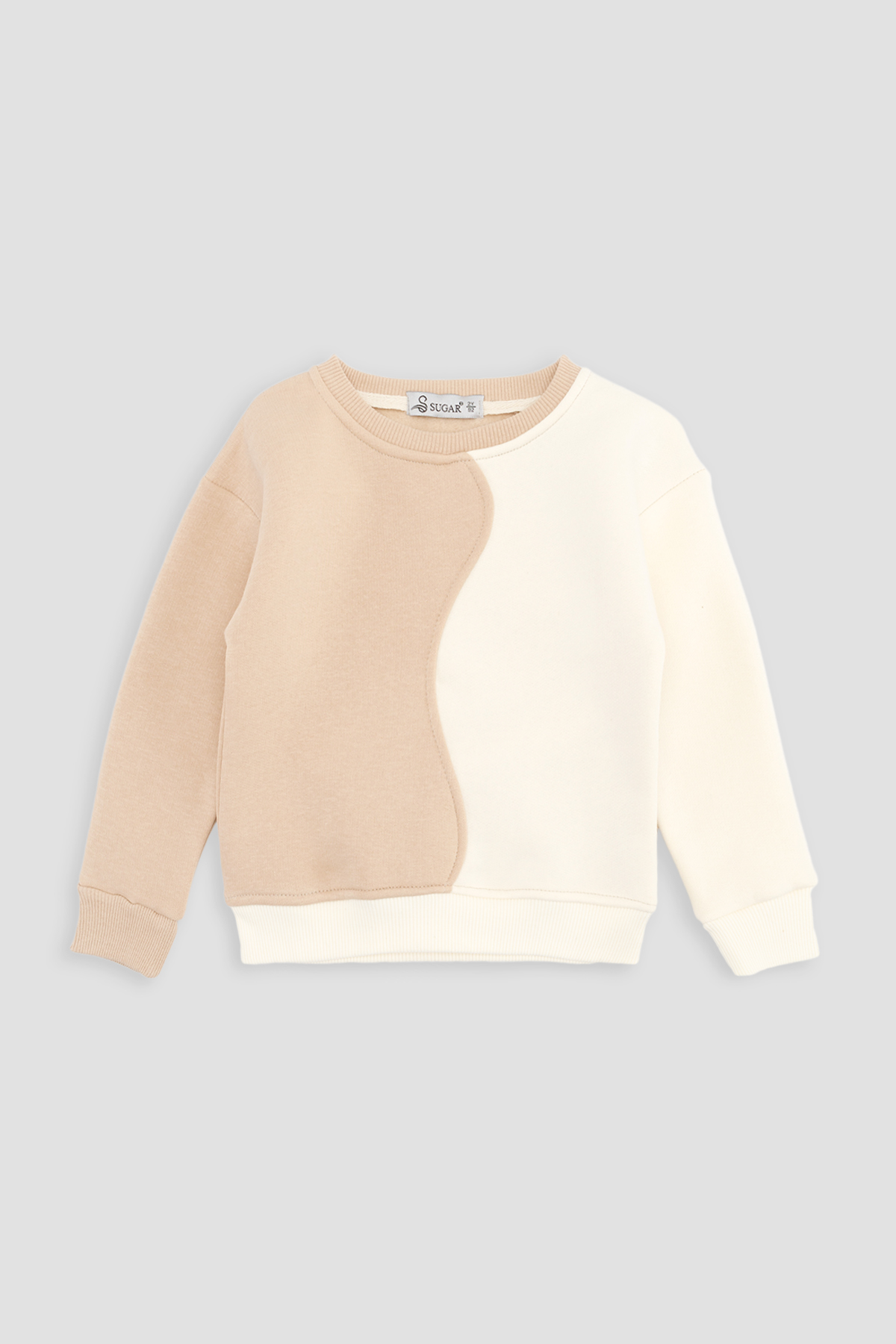 Світшот для дівчинки Sugar 92 см Бежево-білий ЦБ-00261394