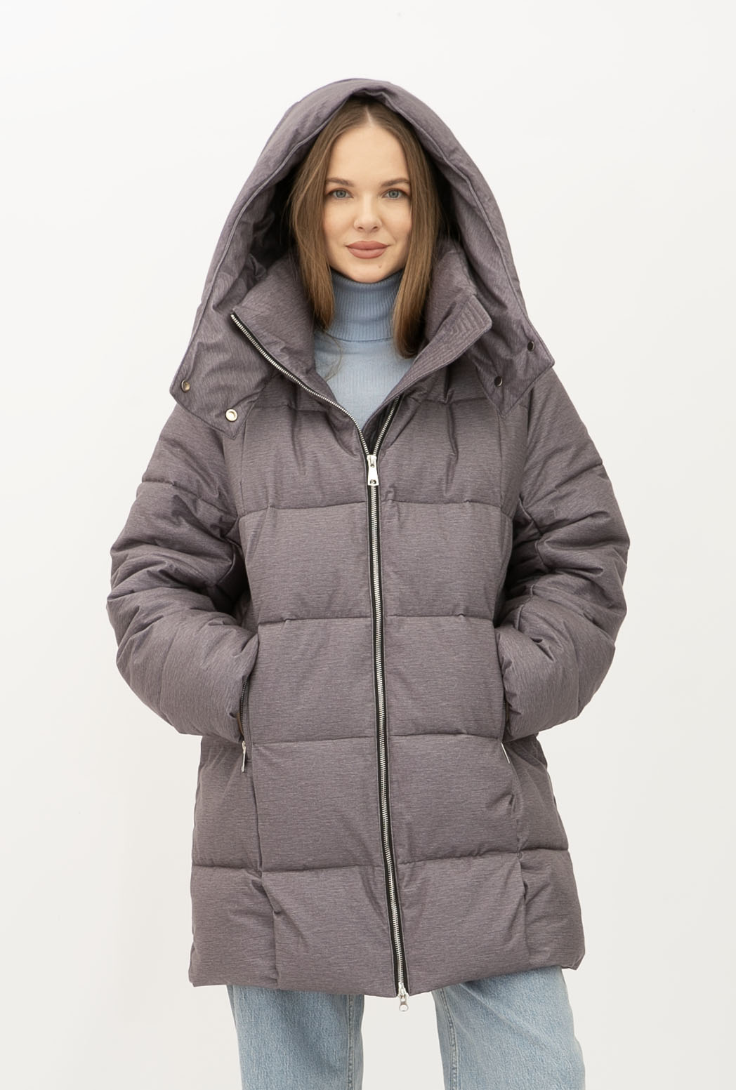 Пуховик Lesia 2403/2024 Сірий L (150800000L)