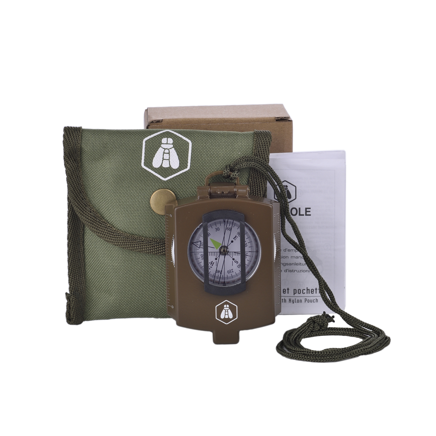 Топографічний професійний компас з нейлоновим чохлом Laguiole (40268423)