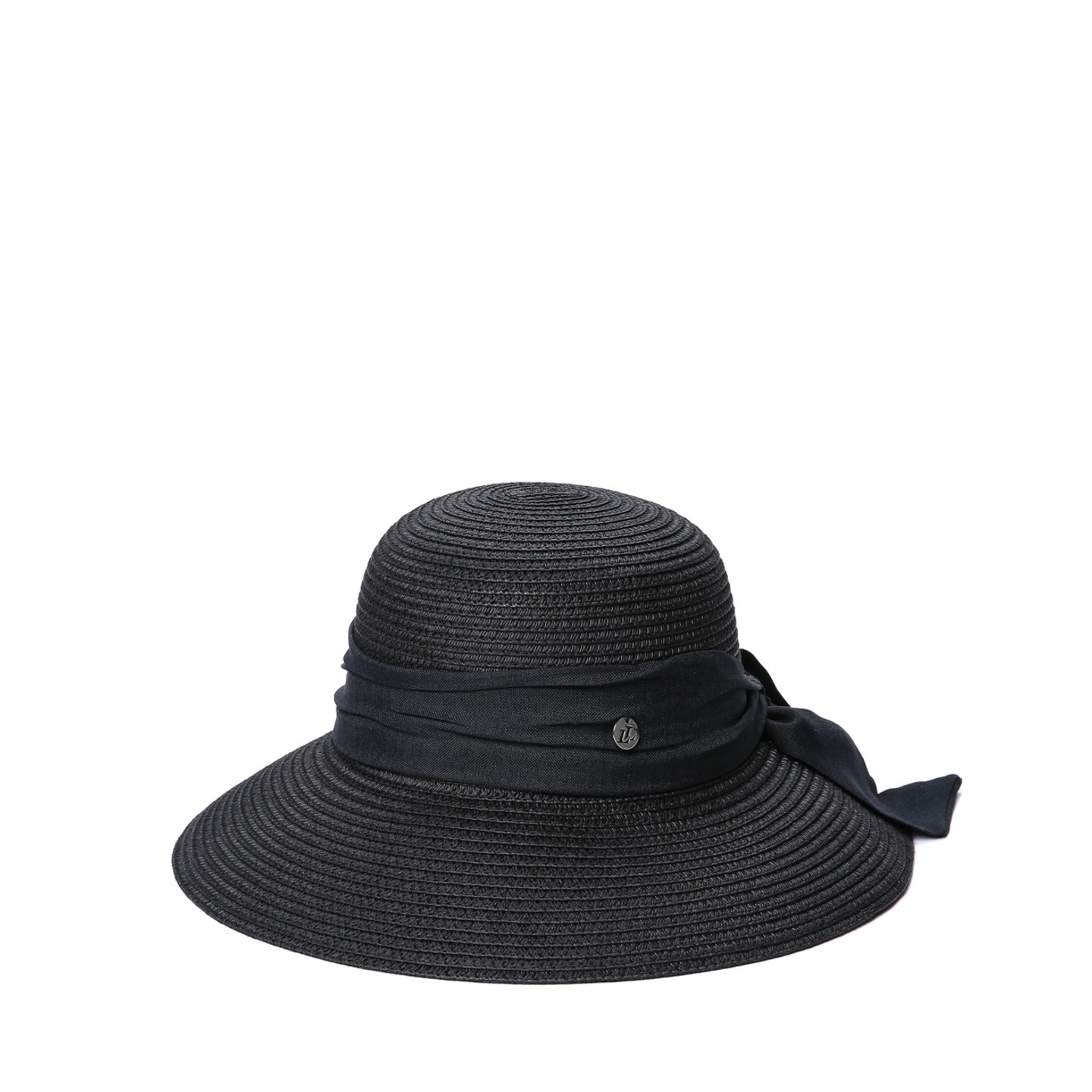 Капелюх жіночий зі стрічкою-бантом LuckyLOOK Сеул 58 Чорний 808-379