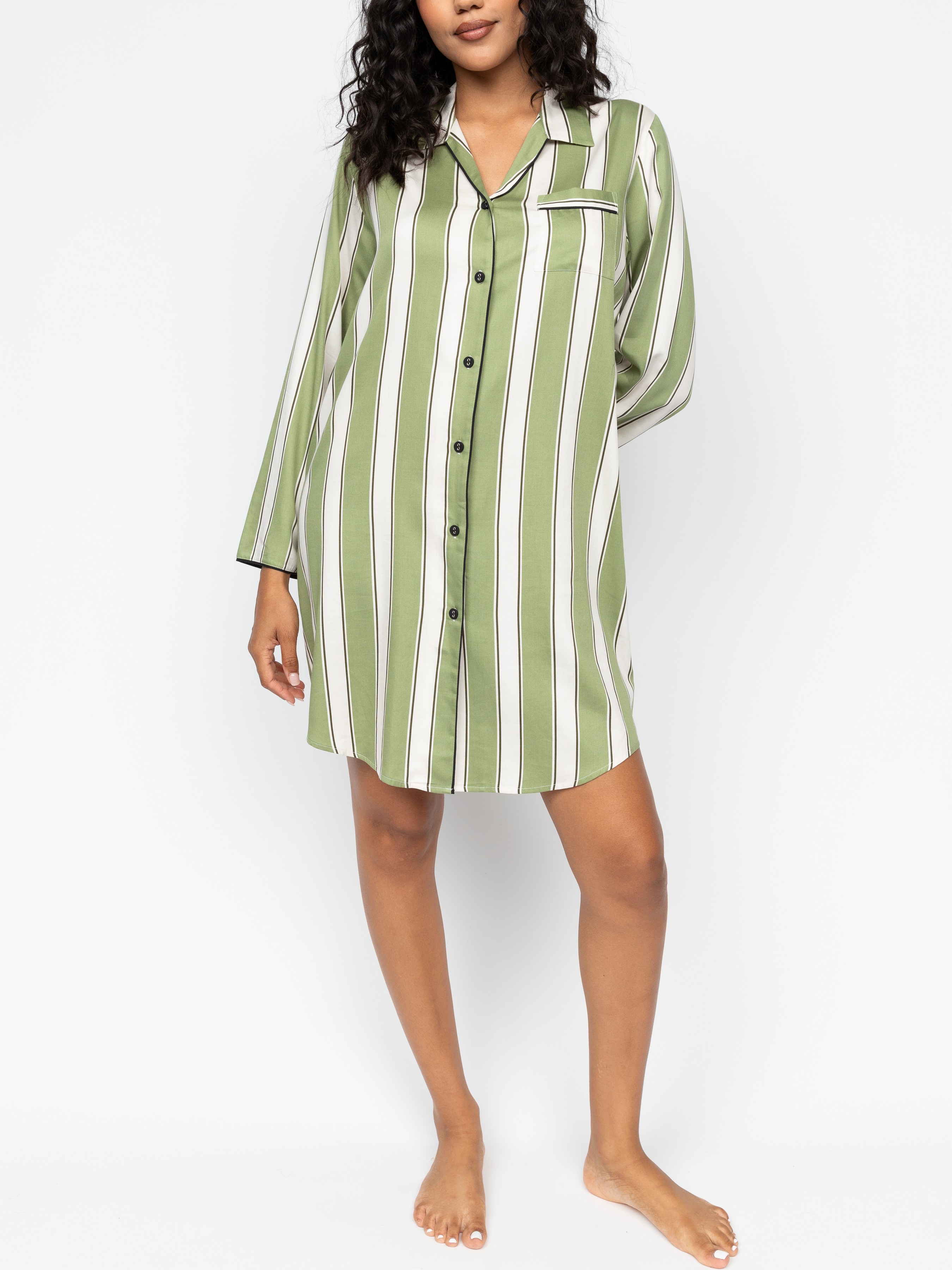 Халат жіночий Cyberjammies Nancy 0646_STR 24/5XL Зелено-білий (5051877559998)