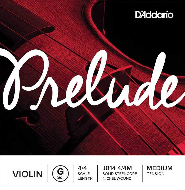 Струна D'Addario J814 4/4M Prelude Violin G String Medium Tension