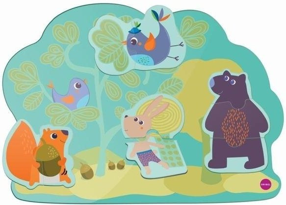 Розвивальна іграшка настінна Oribel Veritiplay Веселий кролик та його друзі