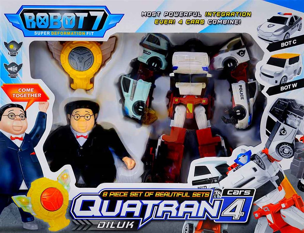 Іграшка робот-трансформер Tobot Quatran з героями (Q1907)