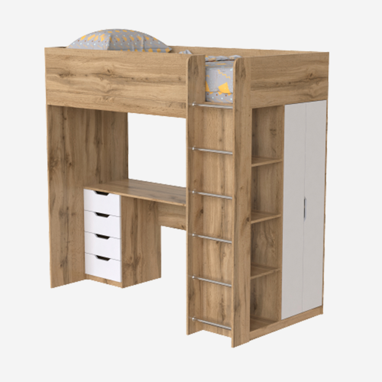 Ліжко-горище дитяче Art in Head Binky ДЮС33 1932x1800x1000 мм Дуб крафт золотий (BK03120020000)