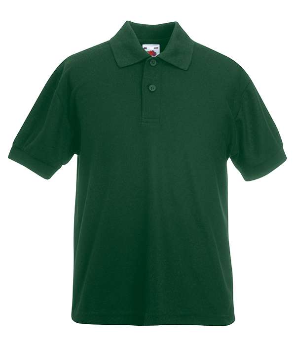 Поло Fruit of the loom 65/35 Polo Kids 116 см Темно-зелений (63-417-0)
